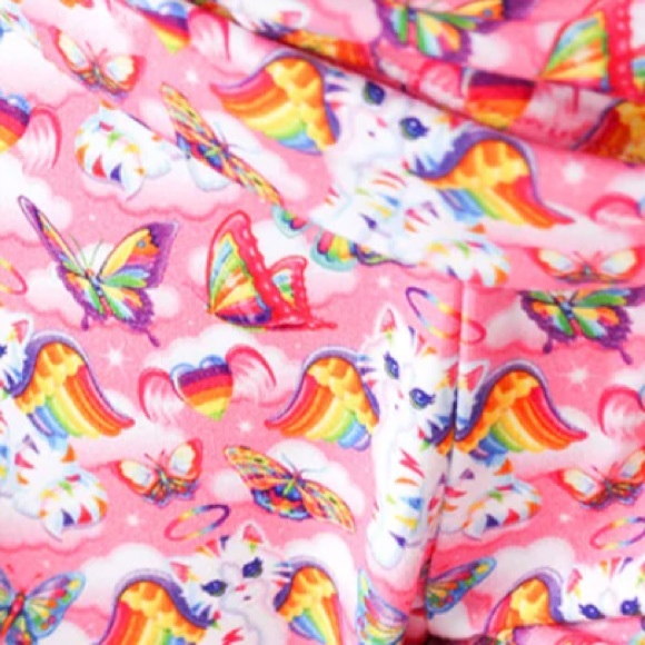 POSH PEANUT🪽lisa frank 3T / 4T ANGEL KITTY JOGGERS NWT ULTRA RARE Collab  FINAL - Picture 9 of 9
